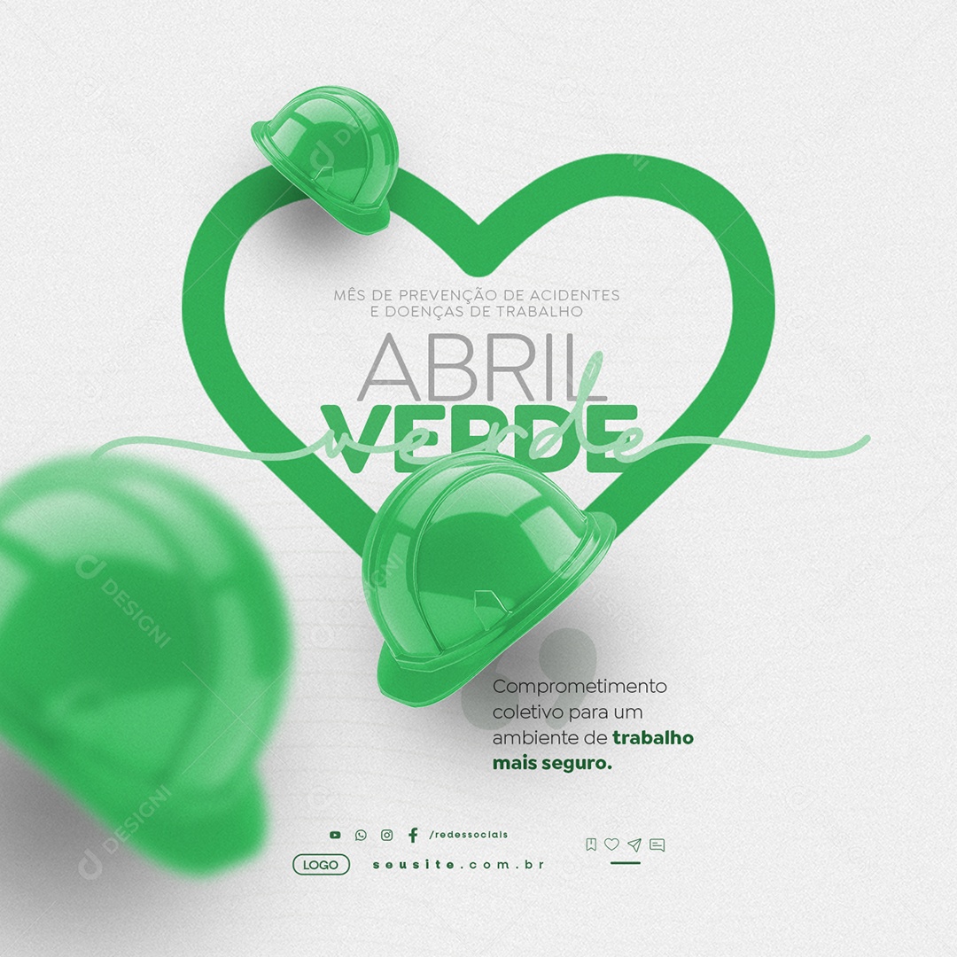 Abril Verde Comprometimento Coletivo para um Ambiente Social Media PSD Editável
