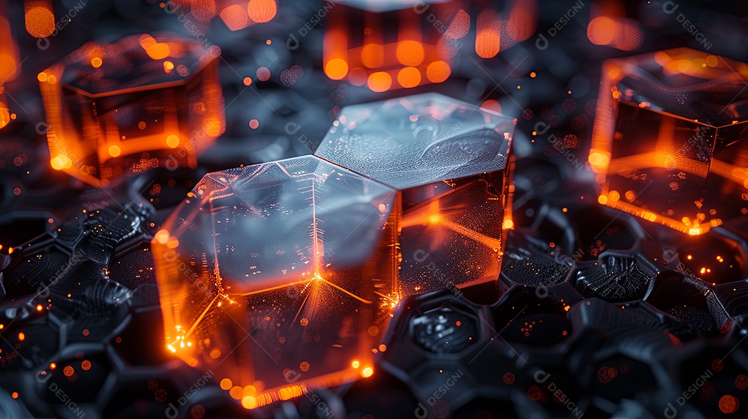 Fundo preto feitos de vidro feixes de luz internos forma nítida gradientes sutis internos