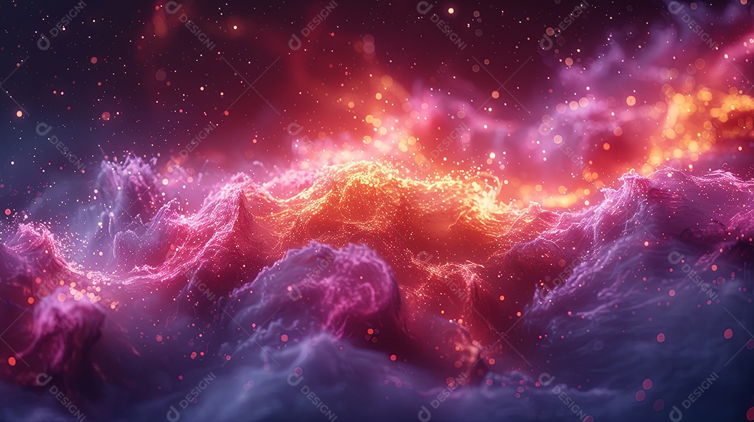 Um papel de parede programação cores vibrantes e legais impacto