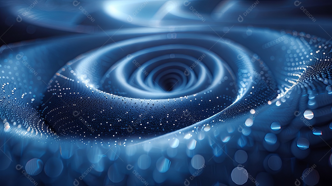 Uma coluna espiral azul fotografia de paralaxe