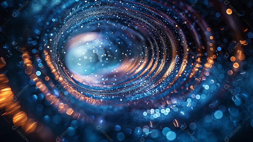 Uma coluna espiral azul fotografia de paralaxe