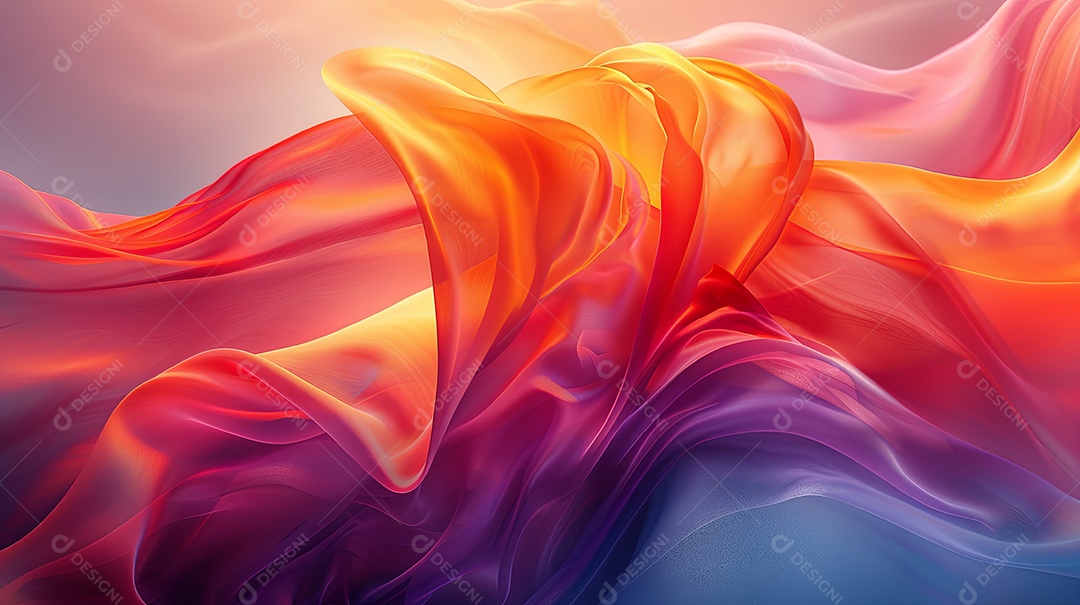 Linhas de néon abstratas fundo preto luz roxa e rosa