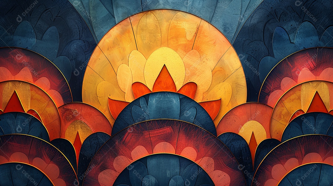 Padrão art déco design premiado drible artes e arte marca de artesanato