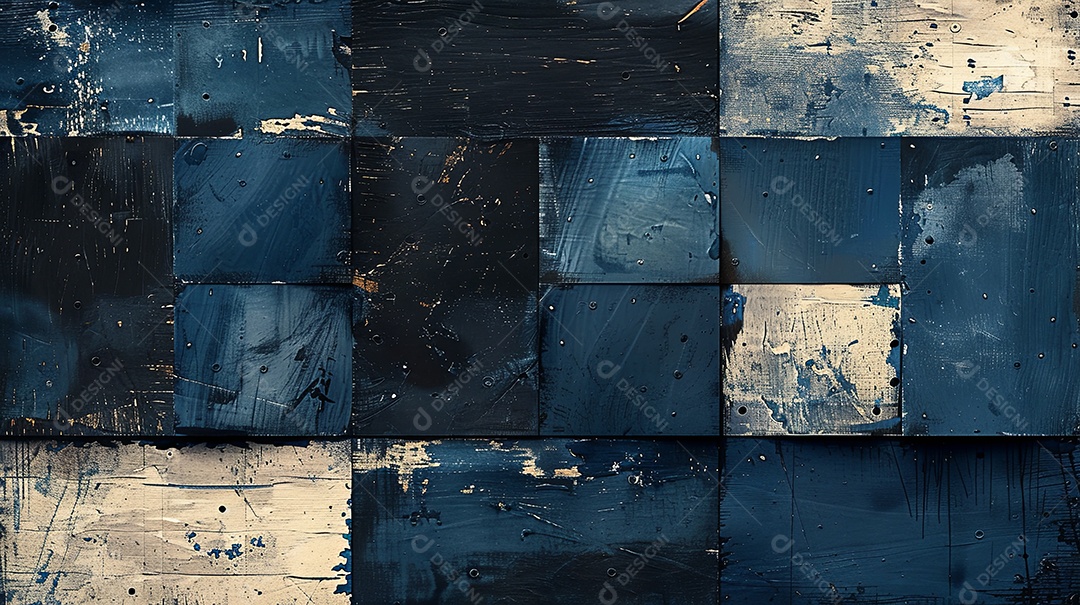 Colagem criativa vintage padrão sem costura rústico natural