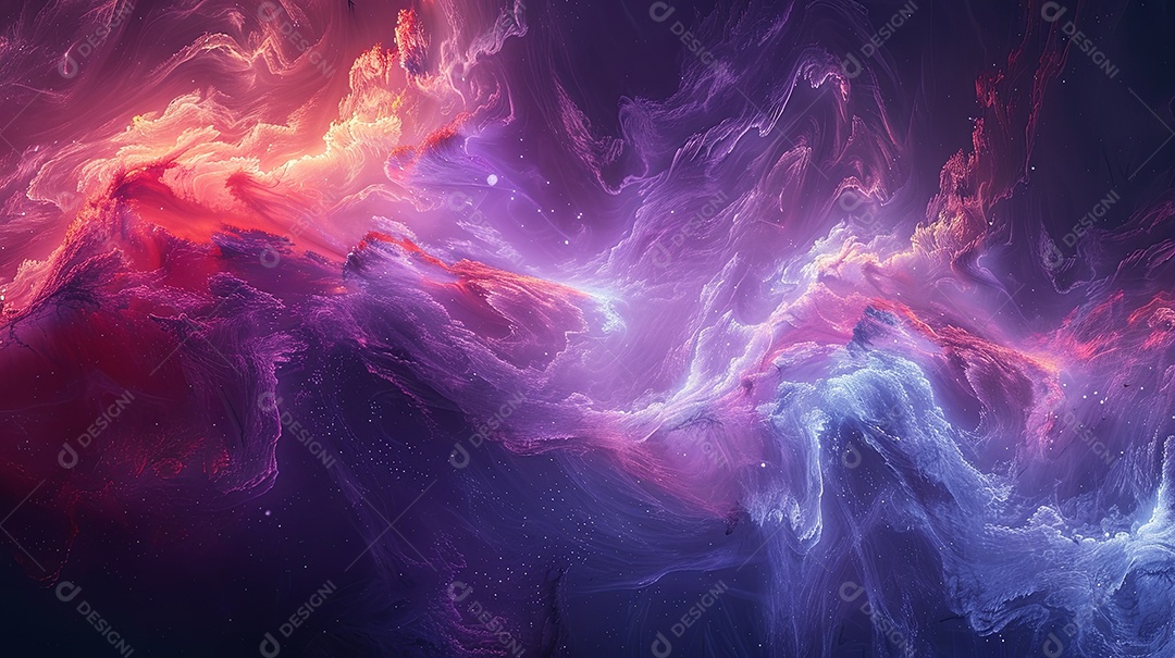 Fundo escuro com tons de roxo e azul