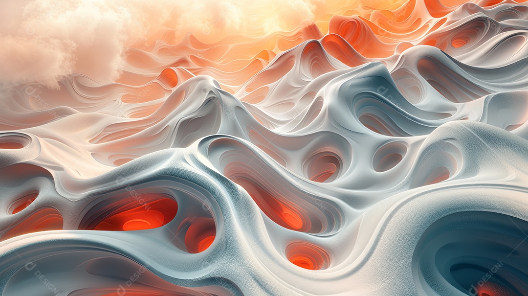 Projete papel de parede de telefone com um design 3D realista