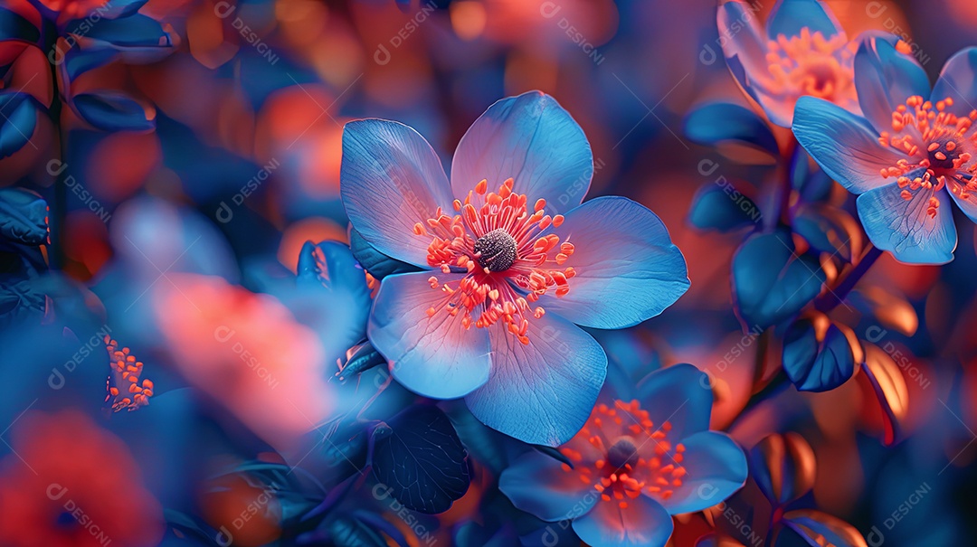 Flores colorido vibrante