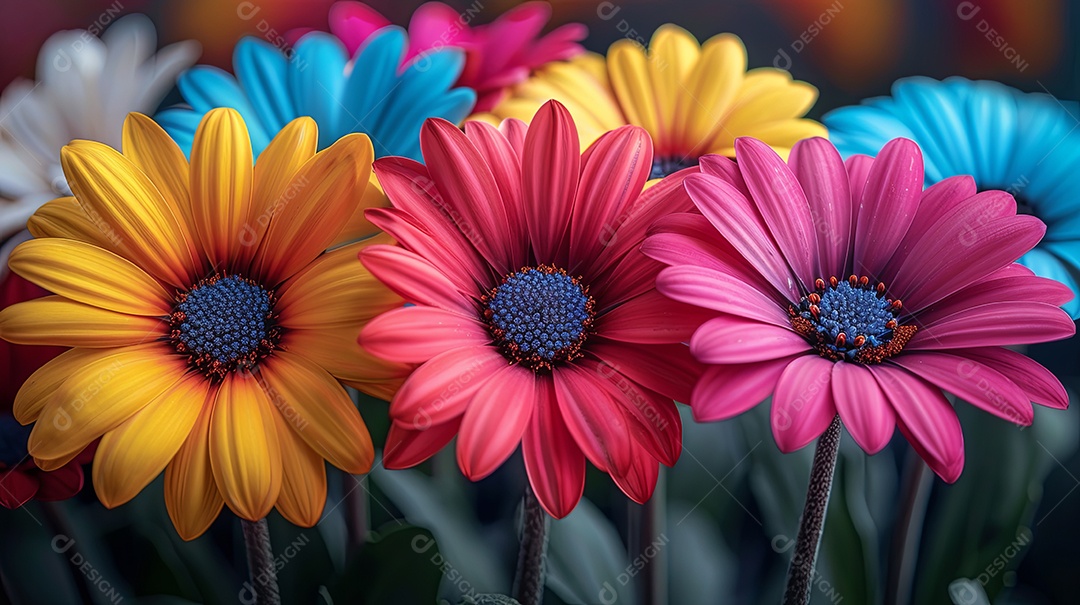 Flores colorido vibrante