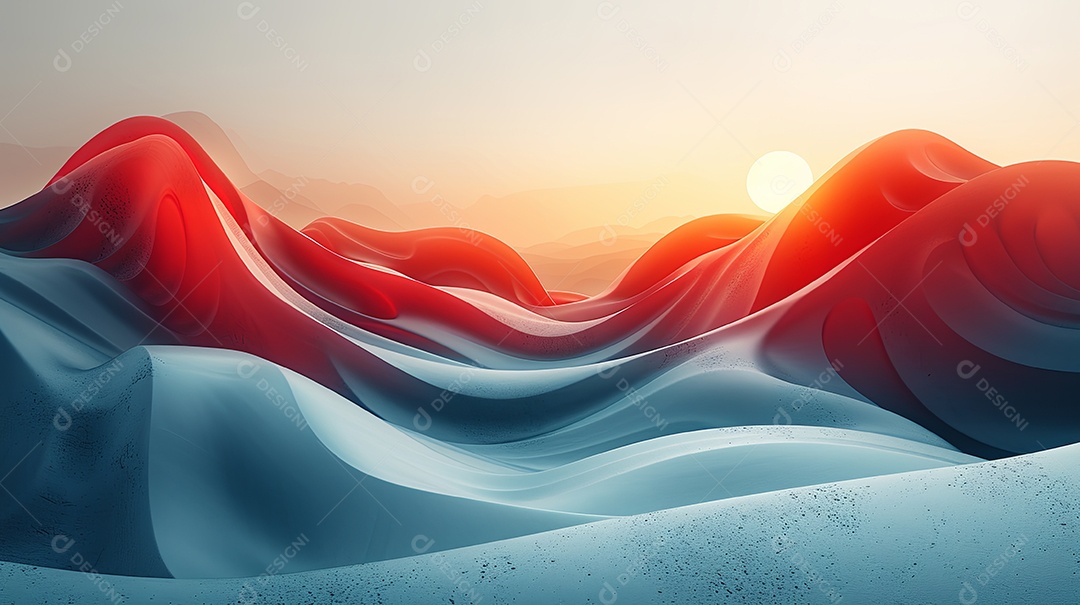 Gere um visual abstrato com cenário minimalista