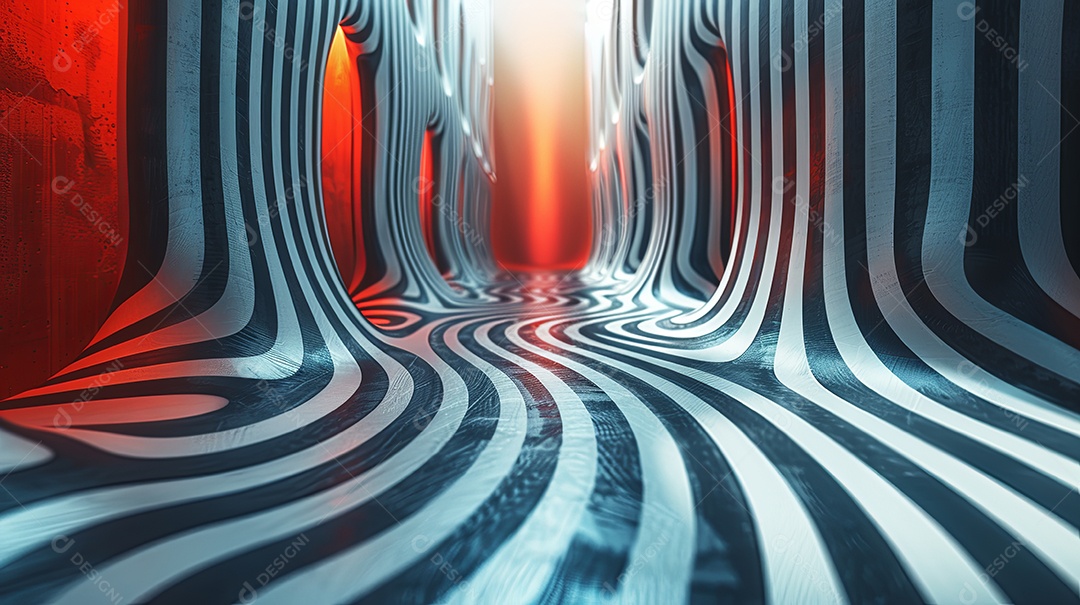 Gere um visual abstrato com cenário minimalista