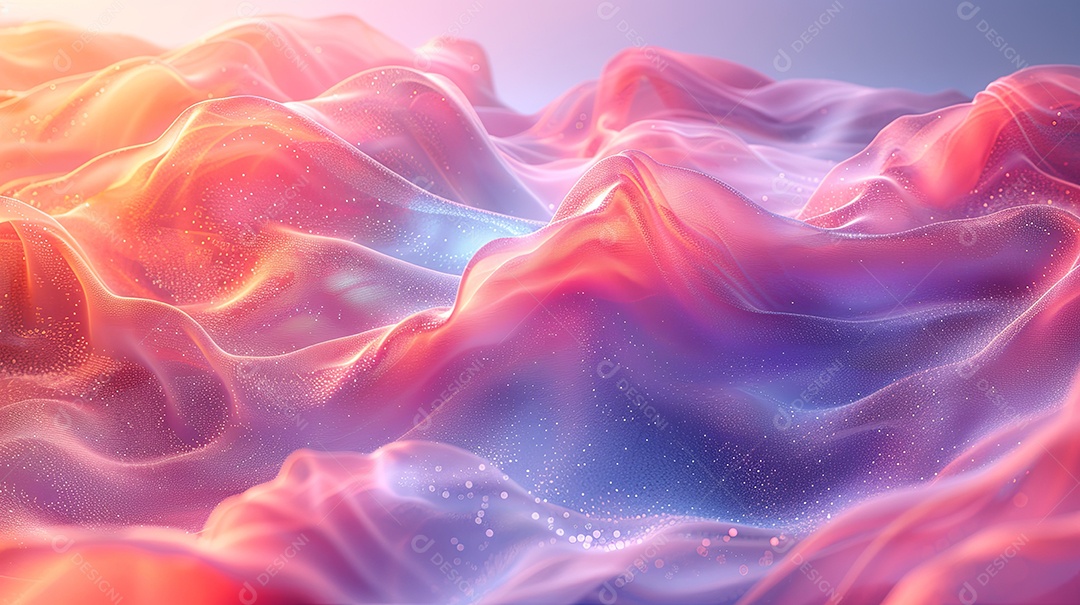 Gradiente na moda ondas papel de parede de fundo colorido