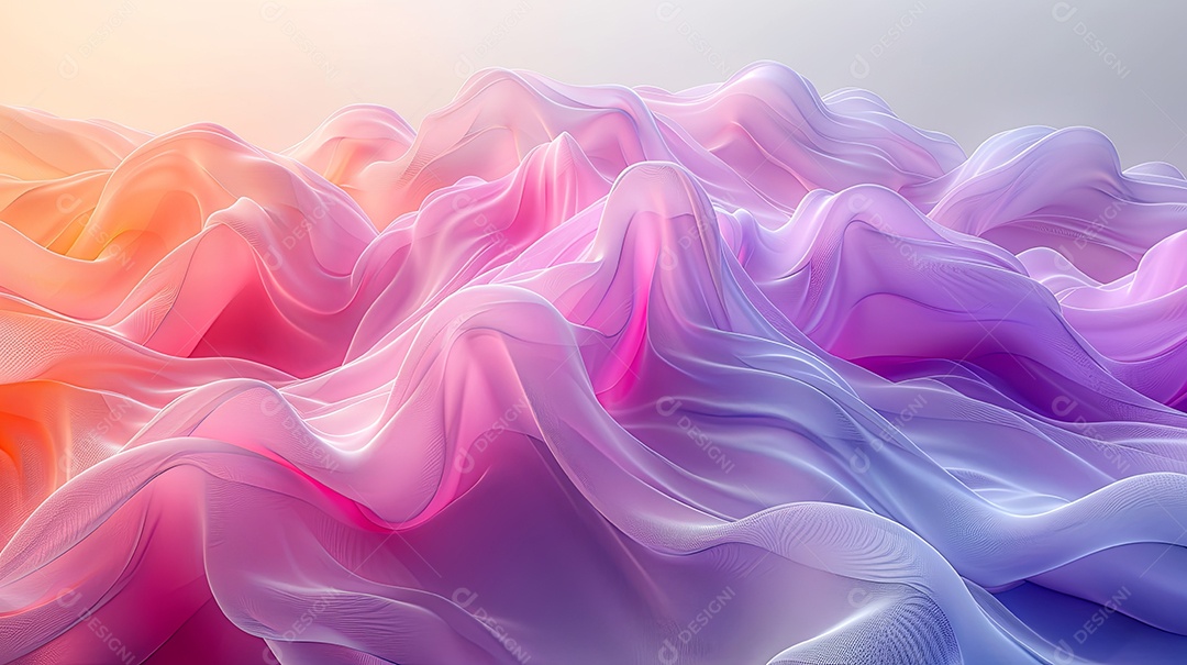 Gradiente na moda ondas papel de parede de fundo colorido