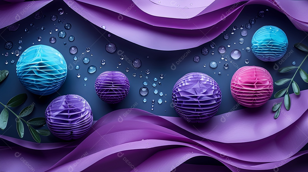 Site com cores preto e roxo e detalhes em turquesa branco rolo de plástico de filamento