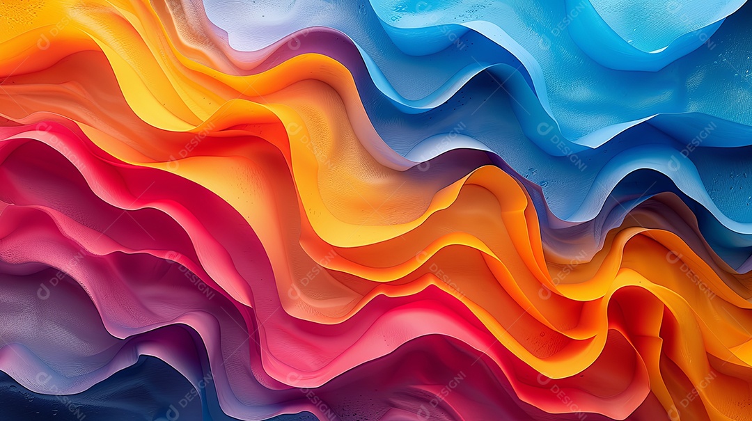 Fundo em branco de cor vibrante