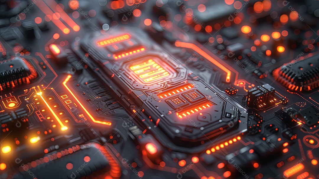 Papel de parede cinematográfico tecnologia futuro programação incorporado hardware