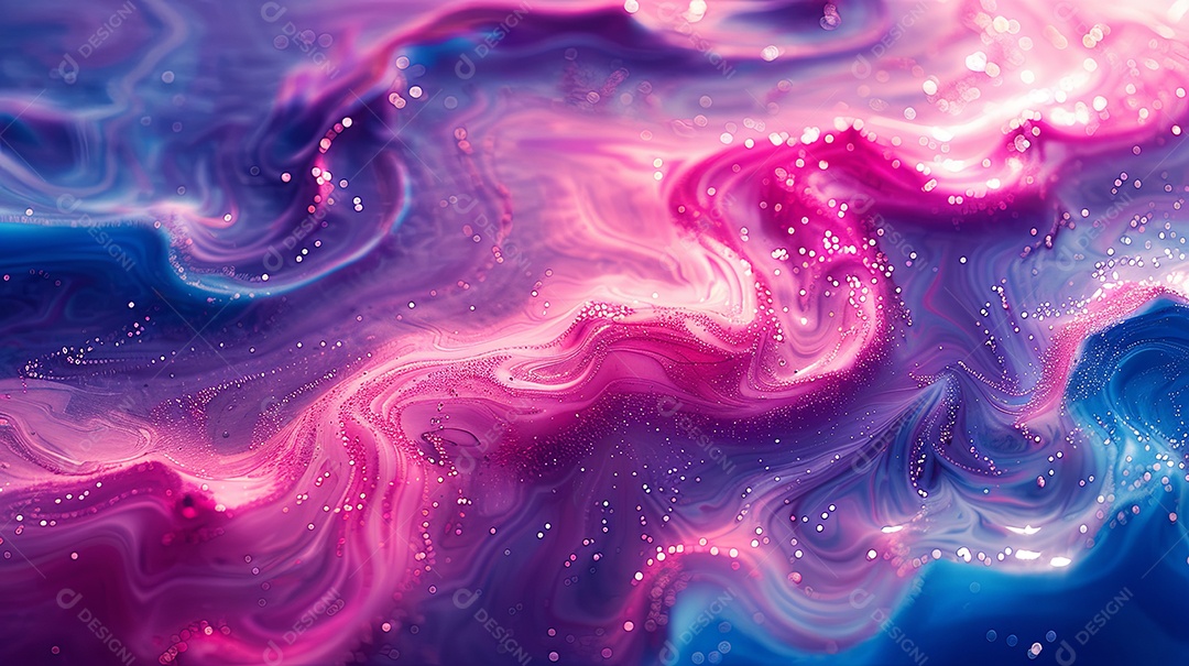 Tons de rosa neon azul e roxo expressionismo abstrato arte moderna