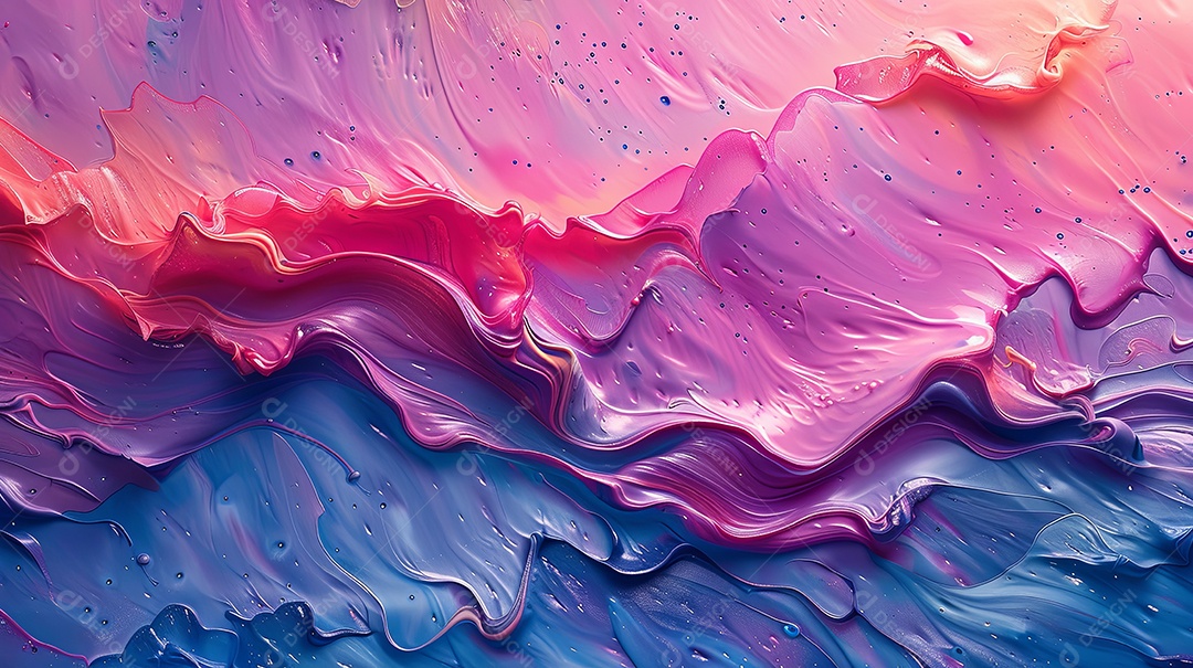 Tons de rosa neon azul e roxo expressionismo abstrato arte moderna