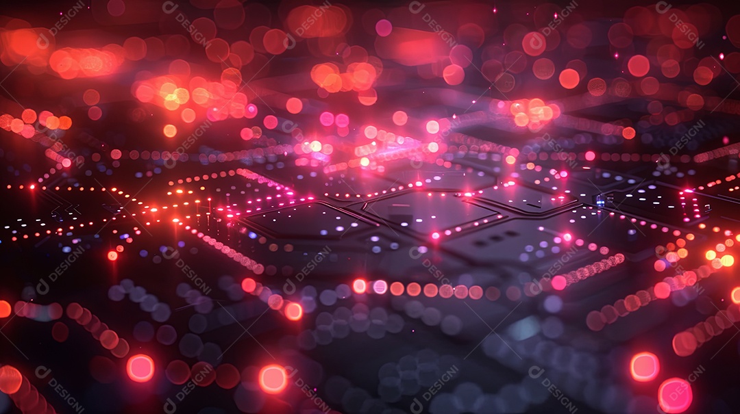 Serviços de remarketing apresentando gráficos futuristas de padrões repetidos