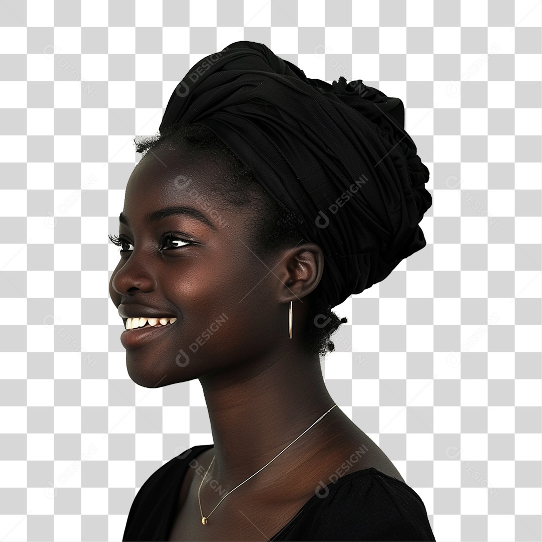 Mulher Sorrindo Alegre PNG Transparente