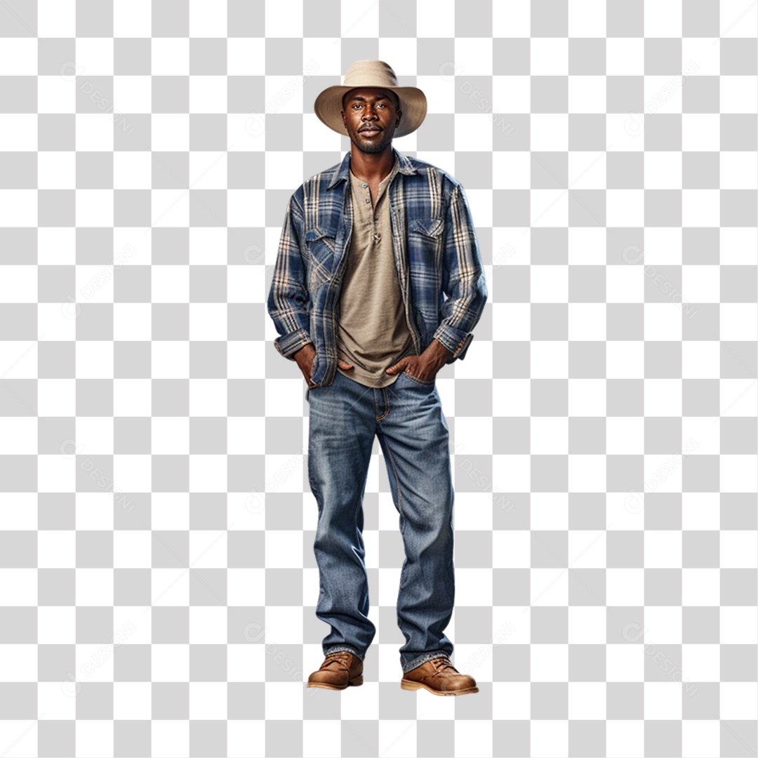 Produtor Rural Fazendeiro PNG Transparente