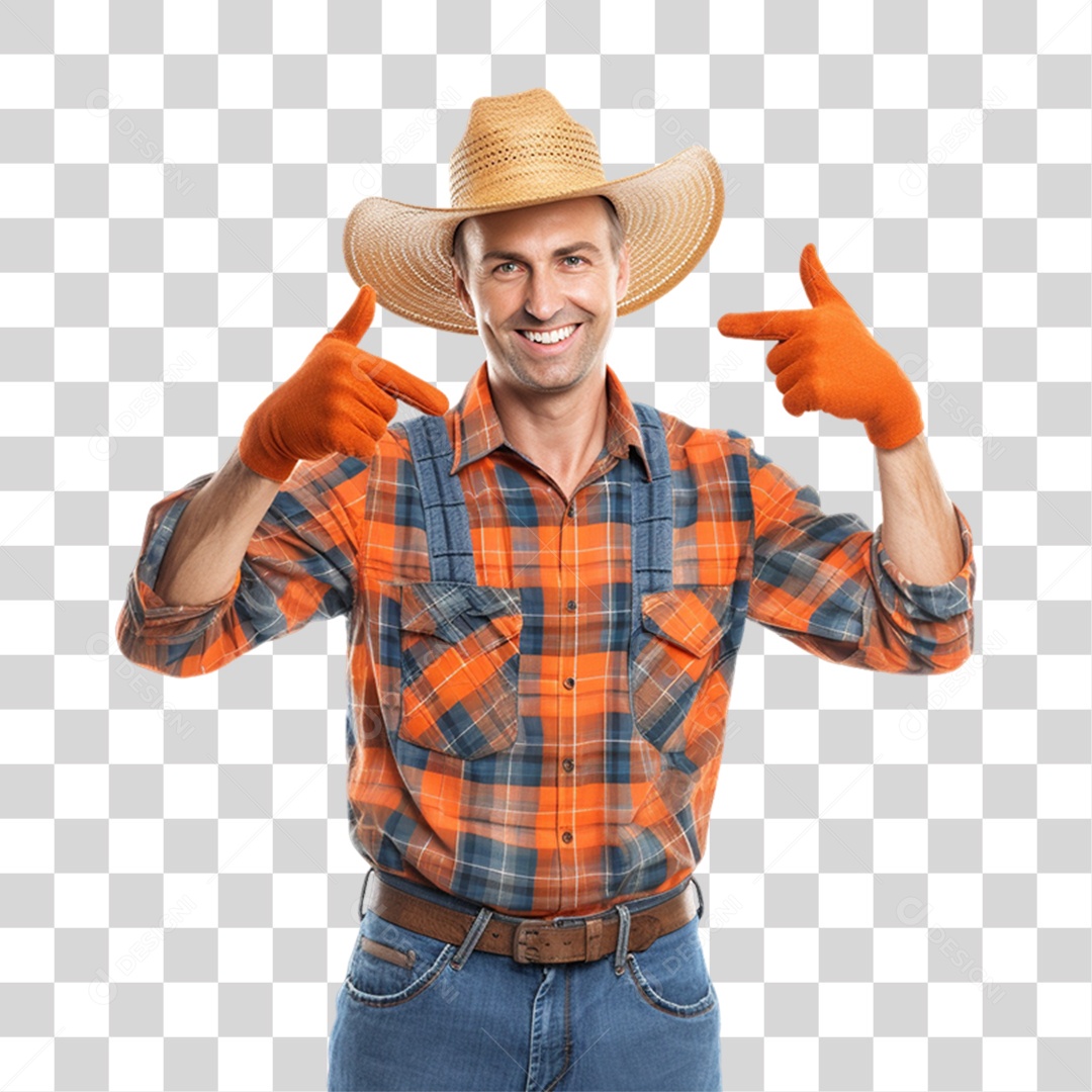 Produtor Rural Fazendeiro PNG Transparente