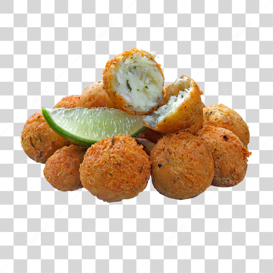 Bolinho de Bacalhau PNG Transparente