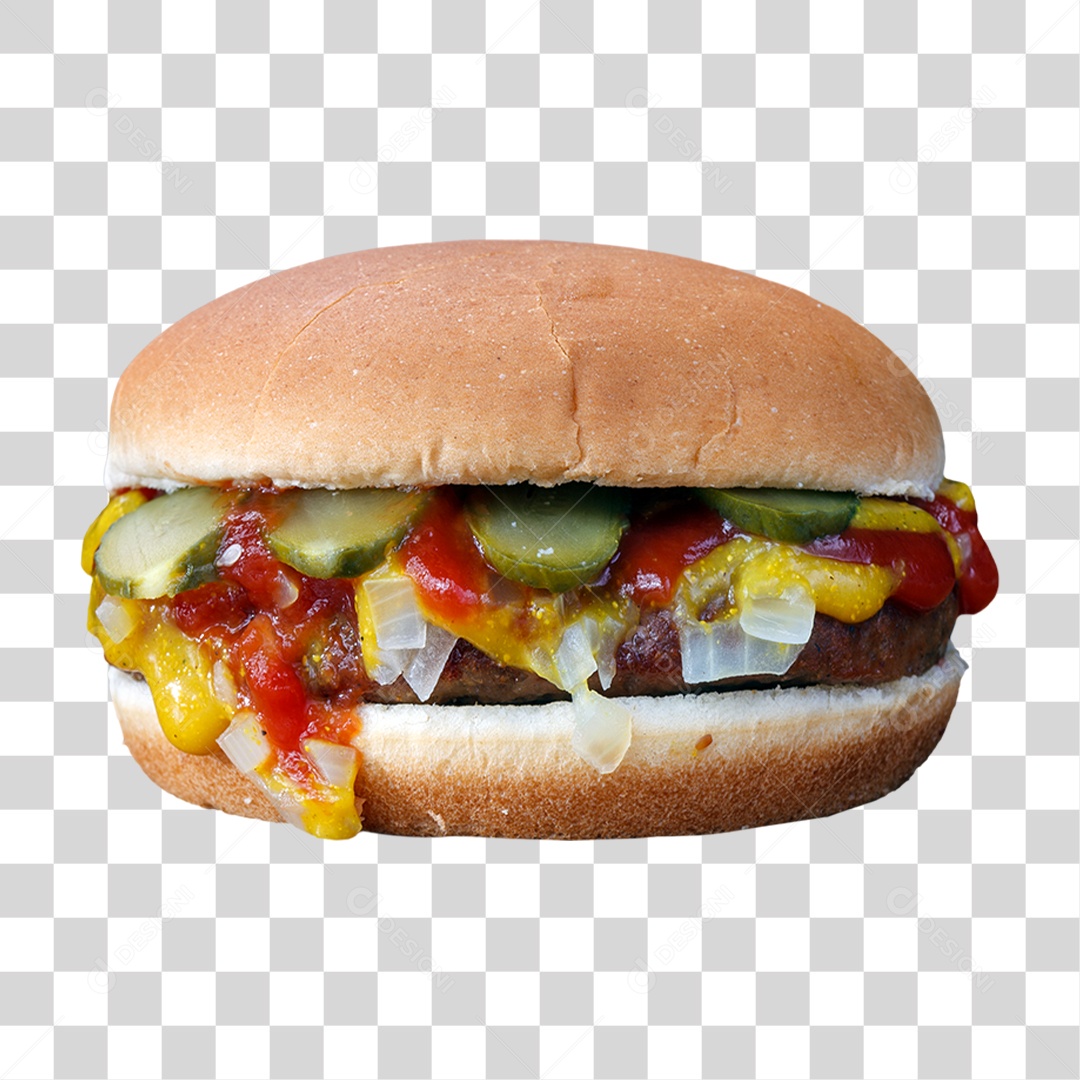 Hambúrguer PNG Transparente