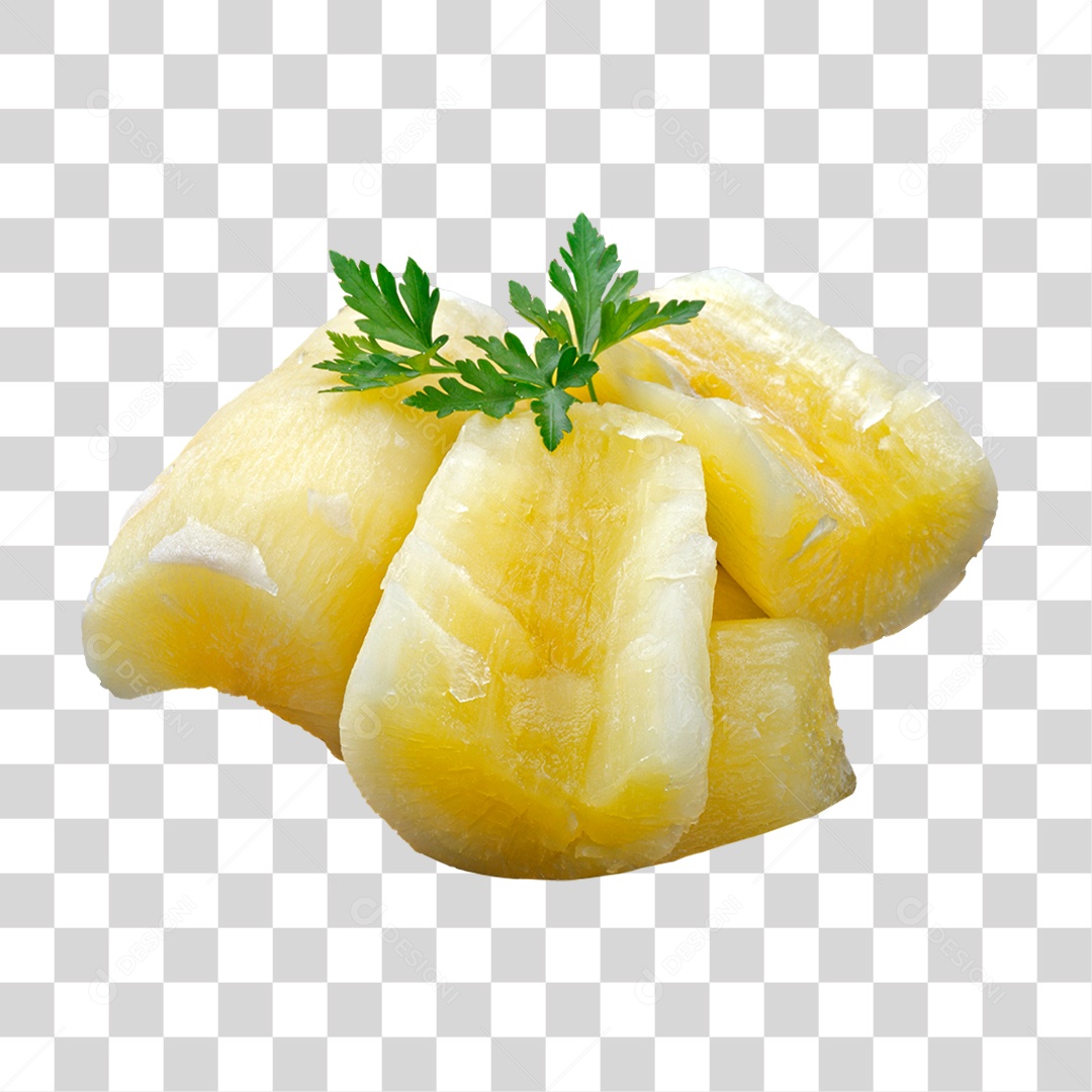 Mandioca Cozida PNG Transparente