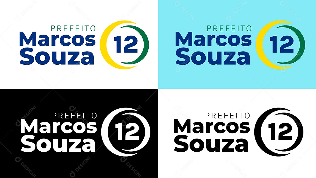 Logo Prefeito Marcos Souza 12 Vetor Ai + EPS Editável