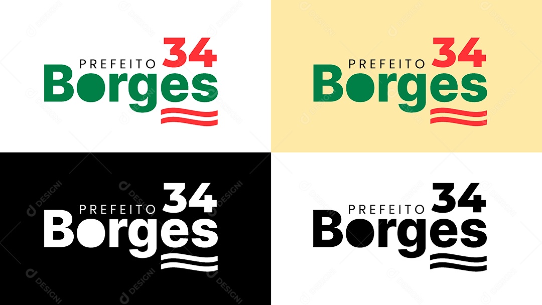 Logo Prefeito Borges 34 Vetor Ai + EPS Editável