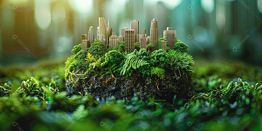 Desenvolvimento sustentável e ambiental responsável conceito de ecologia