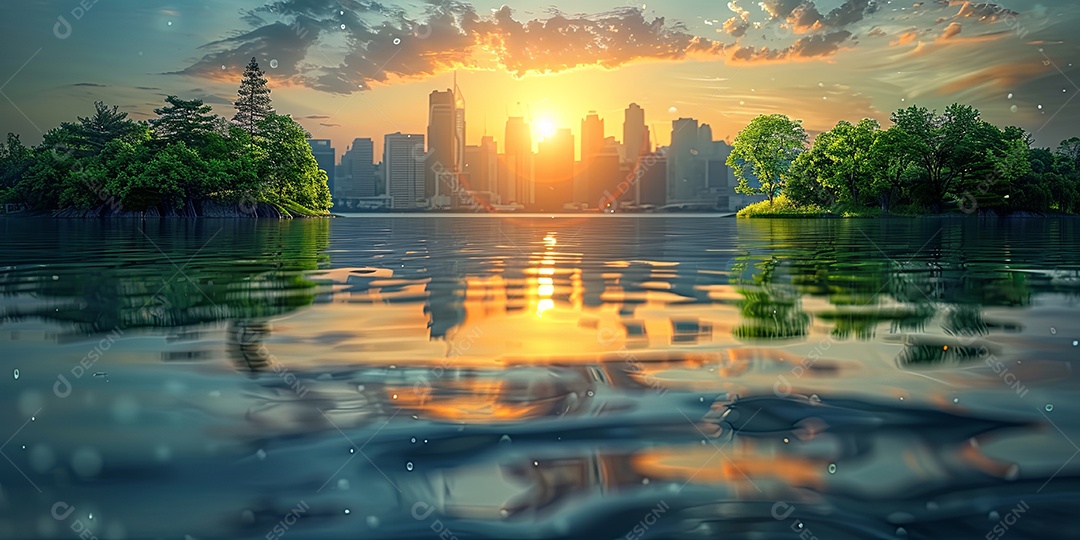 Desenvolvimento sustentável e ambiental responsável conceito de ecologia