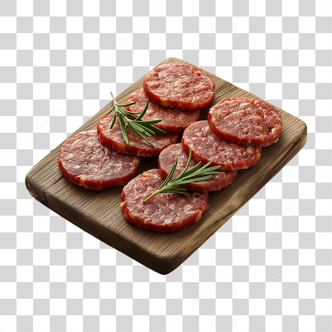 Bife de Hambúrguer Carne Moída PNG Transparente