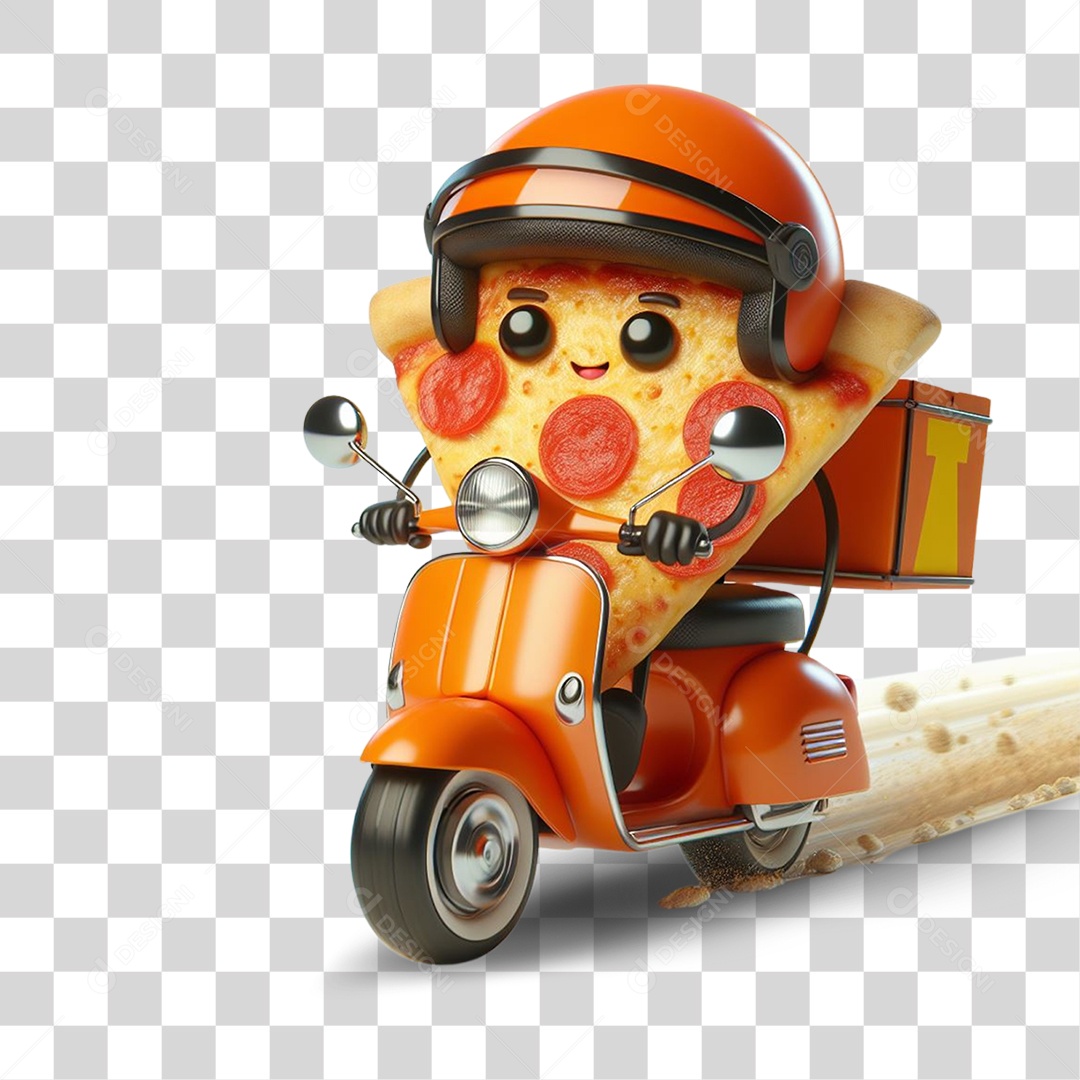 Emoji Entregador Delivery PNG Transparente