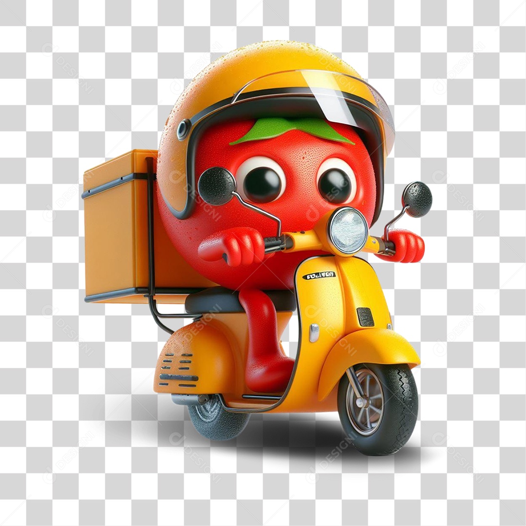 Emoji Entregador Delivery PNG Transparente
