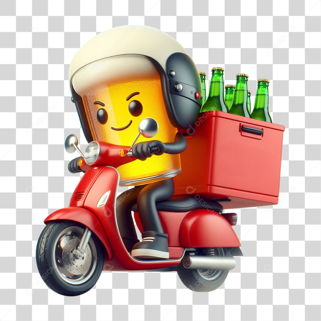 Emoji Entregador Delivery PNG Transparente