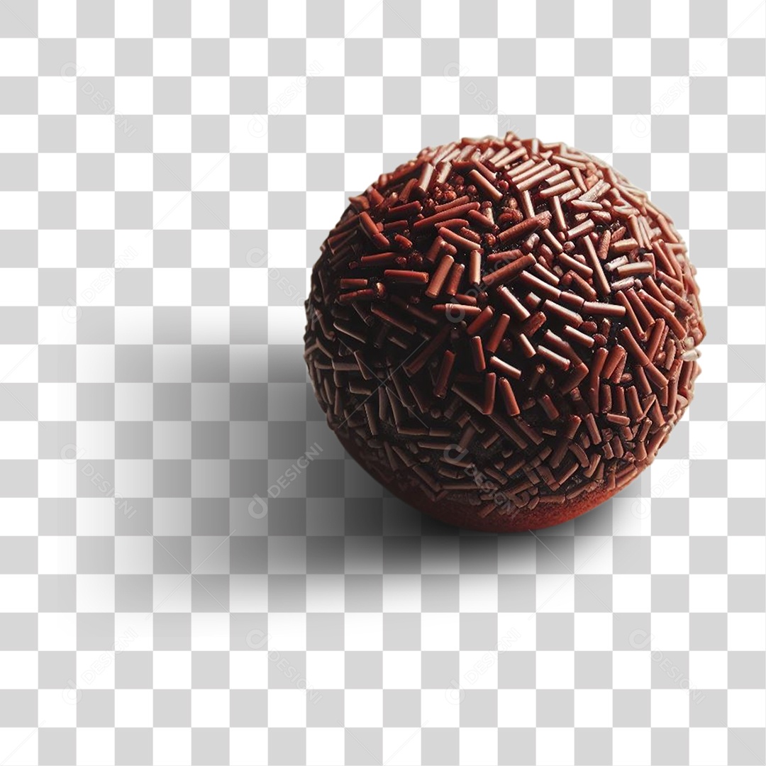 Brigadeiro Chocolate PNG Transparente