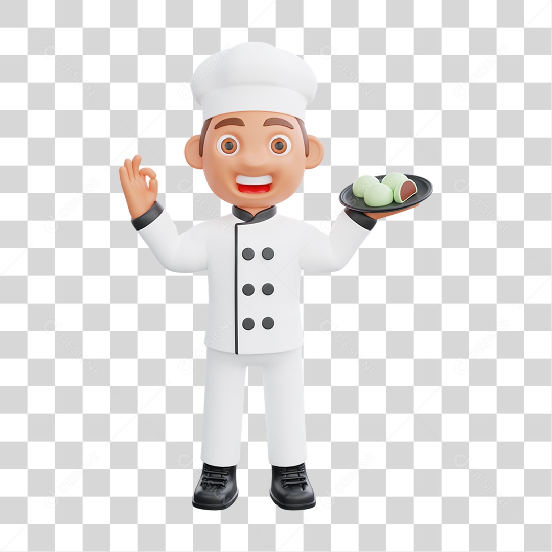 Personagem Chef de Cozinha PNG Transparente