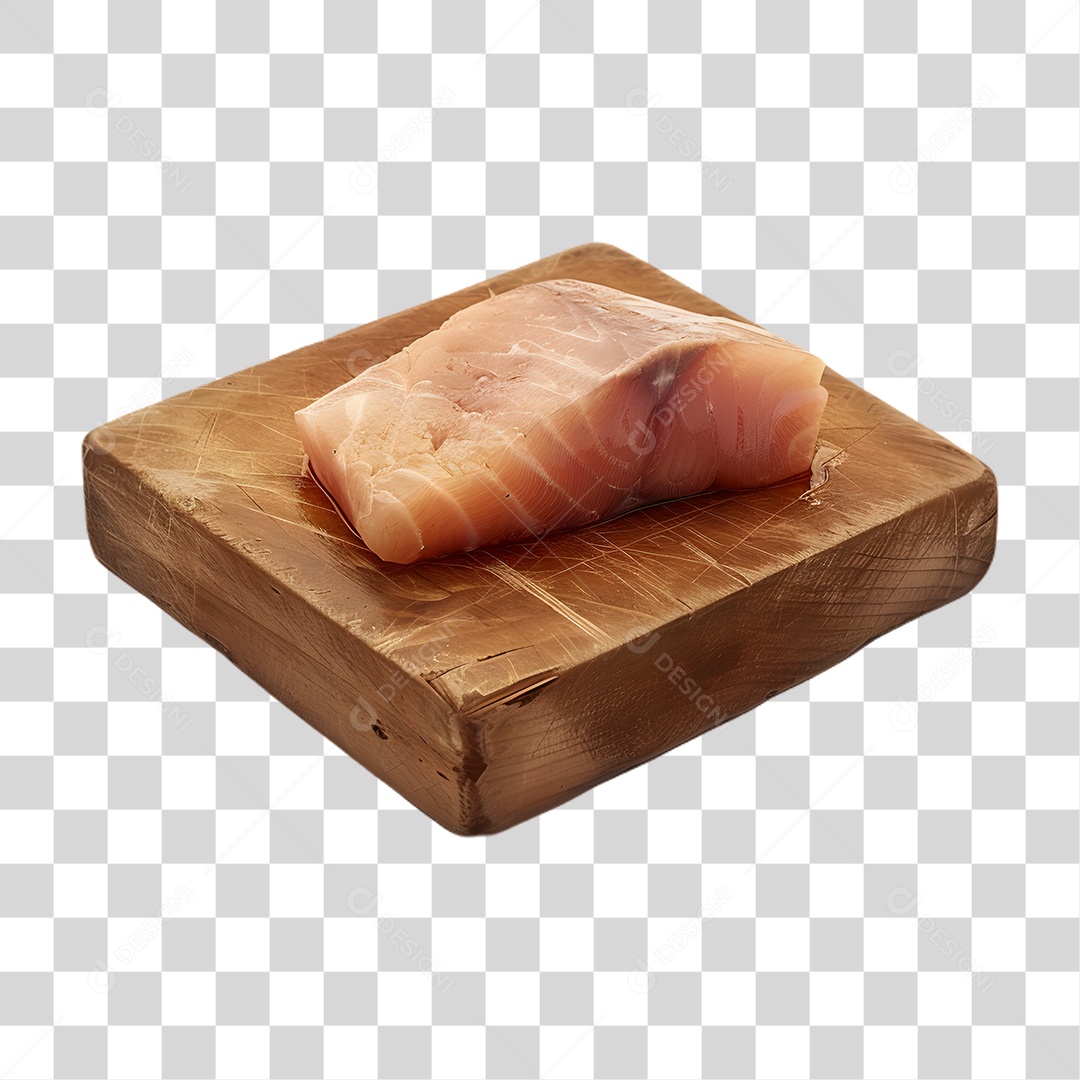 Pedaços de Bacalhau em Tábua PNG Transparente