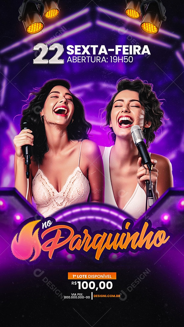 Story Flyer Fogo no Parquinho Social Media PSD Editável