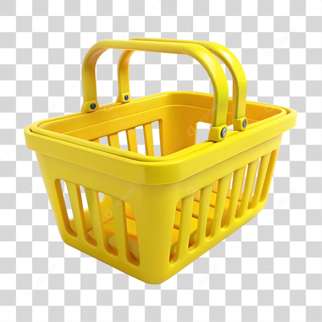 Cesta de Supermercado PNG Transparente