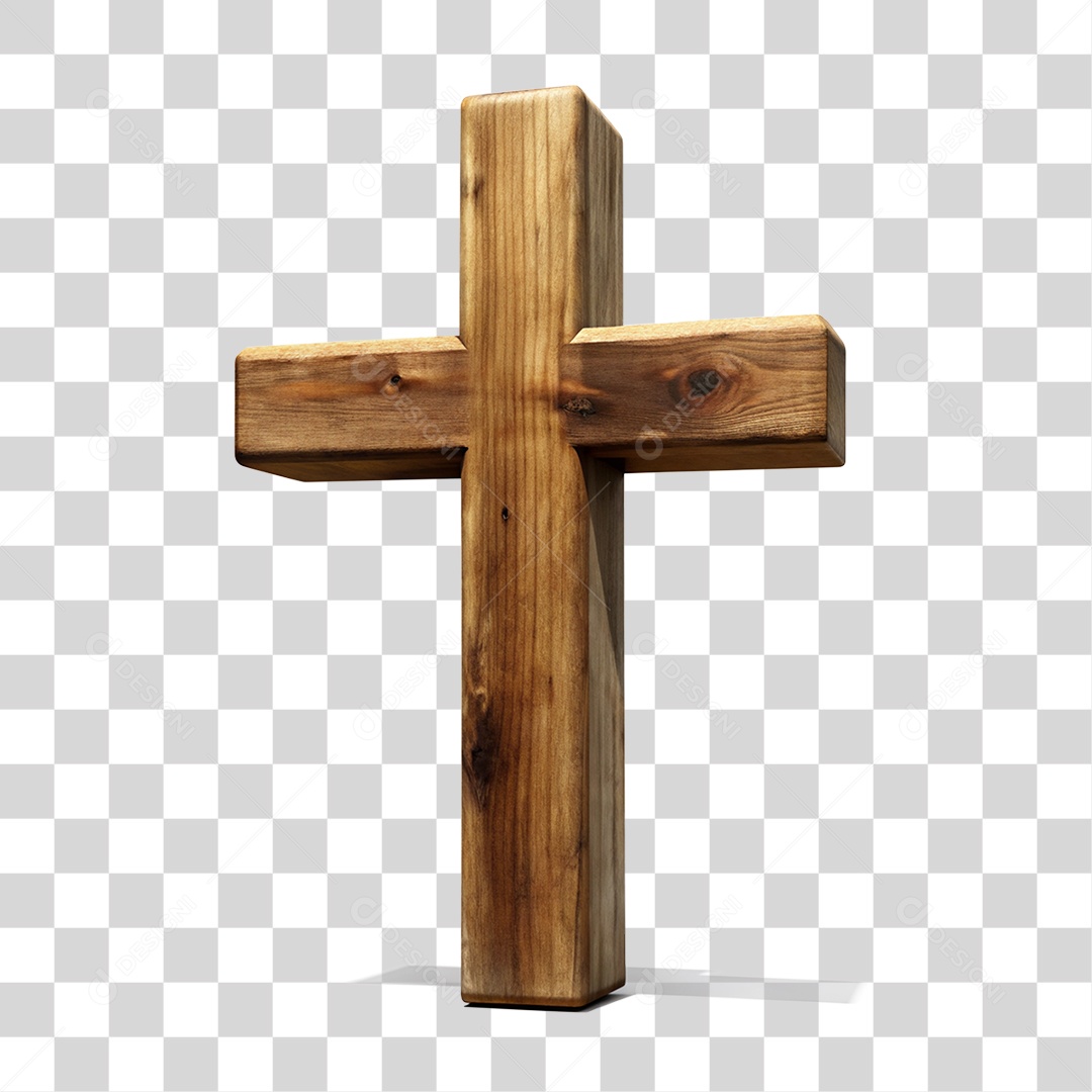 Cruz de Madeira PNG Transparente