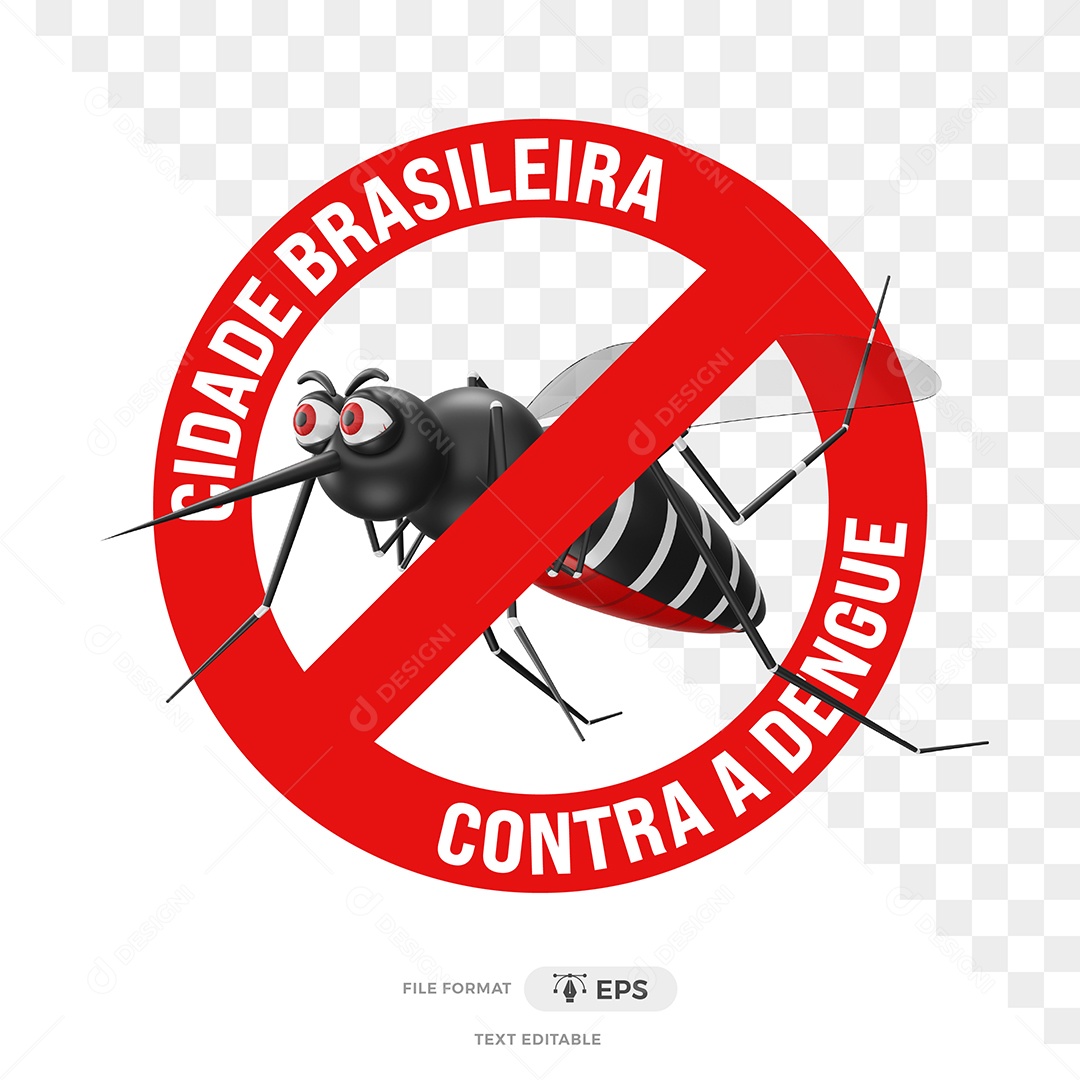 Logo Cidade Brasileira Contra a Dengue Ai + EPS Editável