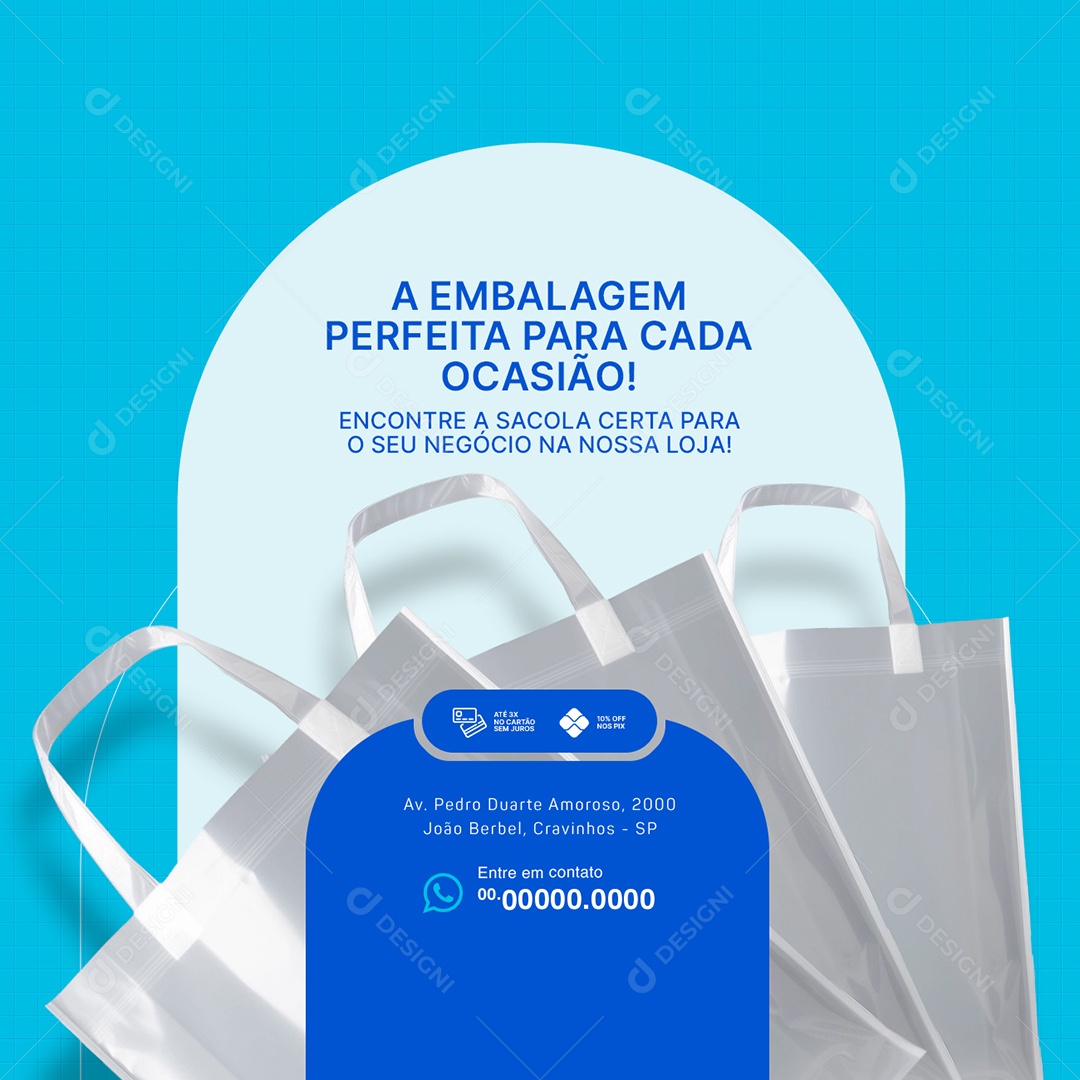 Embalagem A Embalagem Perfeita para Cada Ocasião Social Media PSD Editável