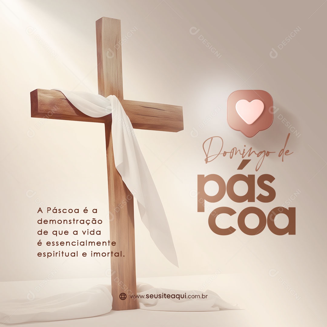 Domingo de Páscoa Social Media PSD Editável