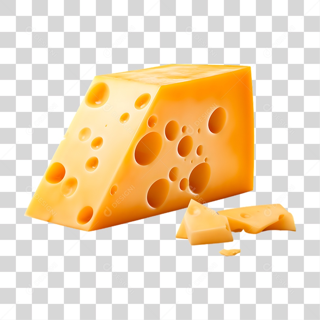 Fatia de Queijo PNG Transparente