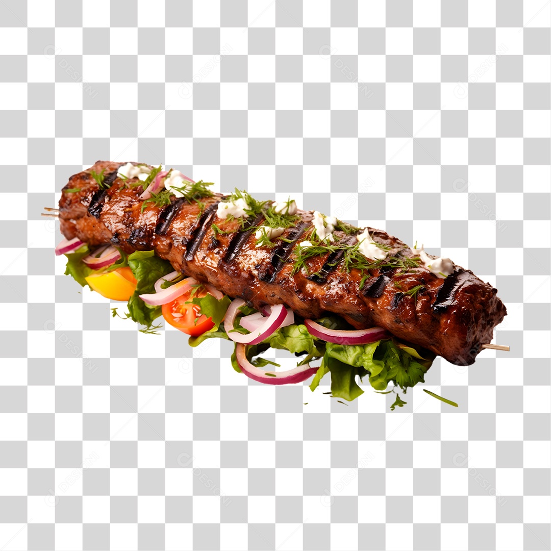 Espetinho de Carne PNG Transparente