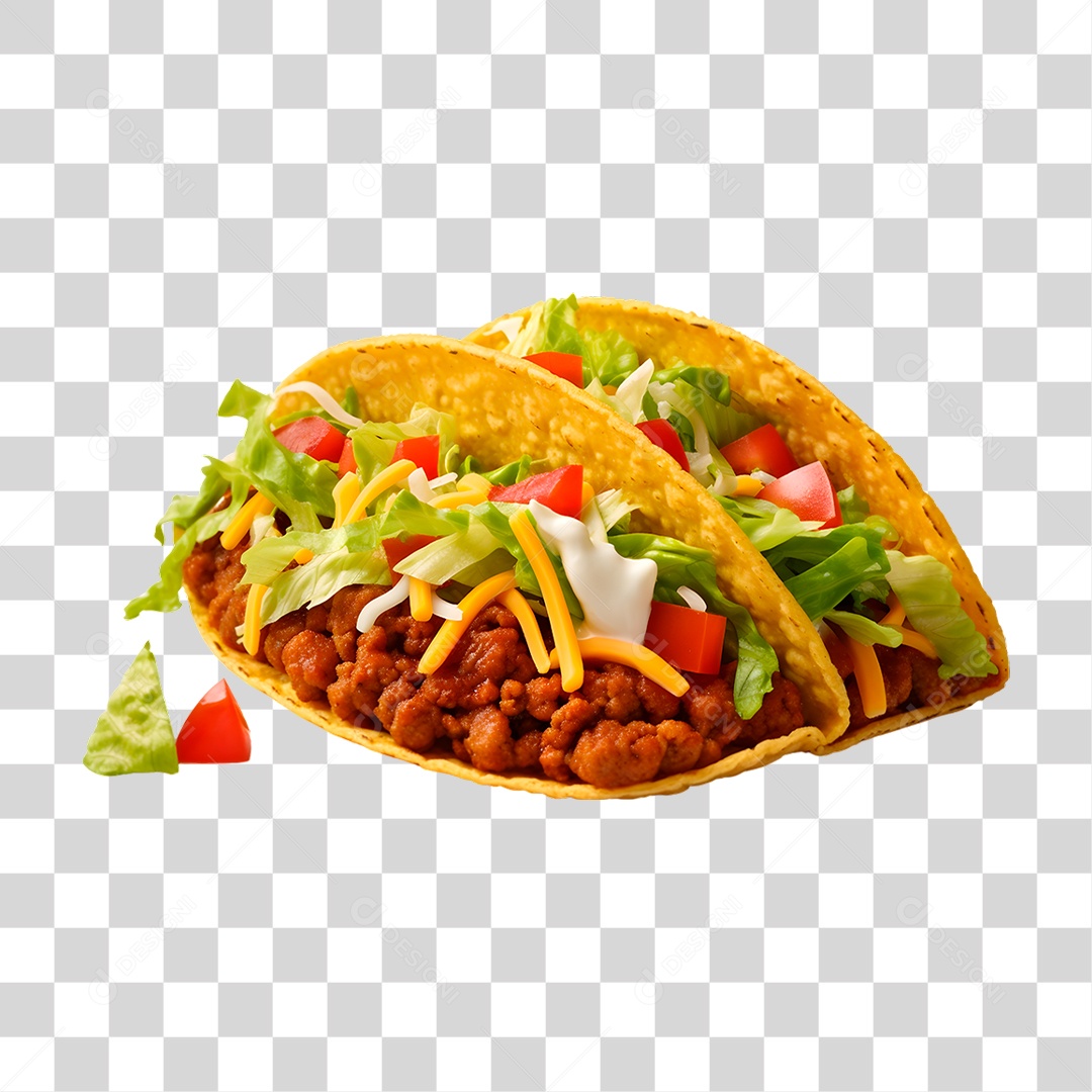 Taco de Carne PNG Transparente