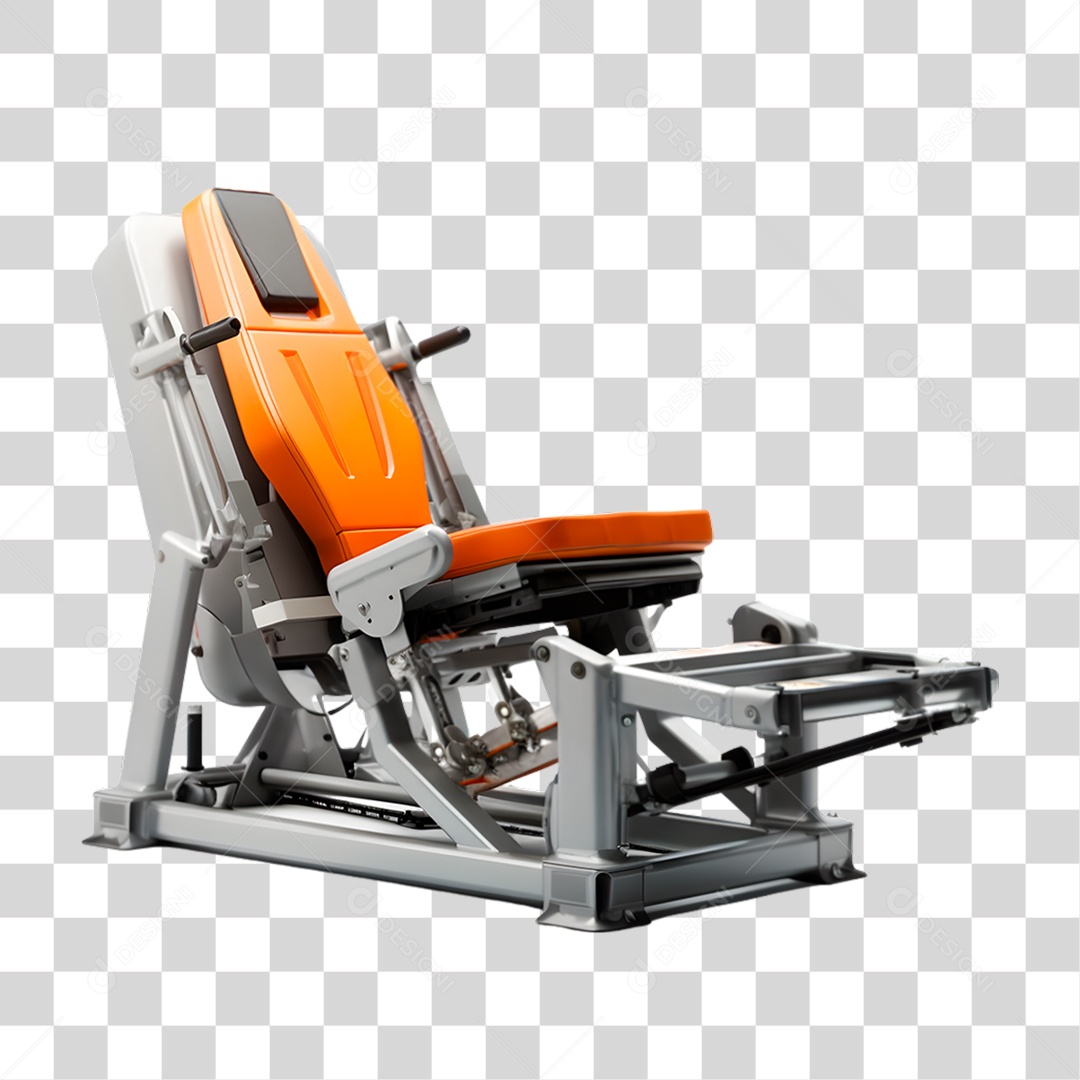 Máquina de Leg Press PNG Transparente