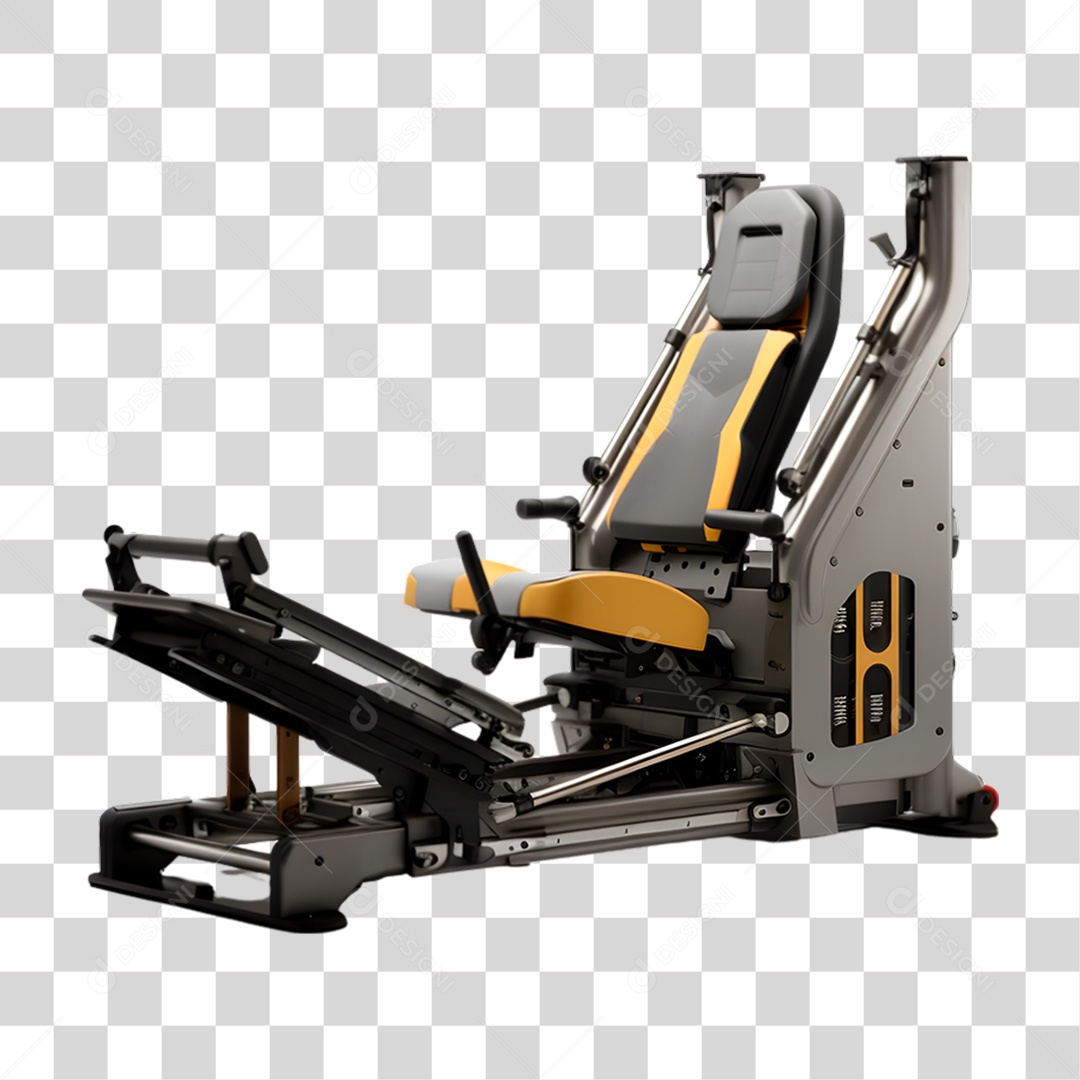 Máquina de Leg Press PNG Transparente